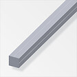 ALFER - Carré plein 11.5mm aluminium brut 1m - vignette