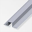 ALFER - U carré 2 côtés 180° 7.5x20.5mm aluminium brut 1m - vignette