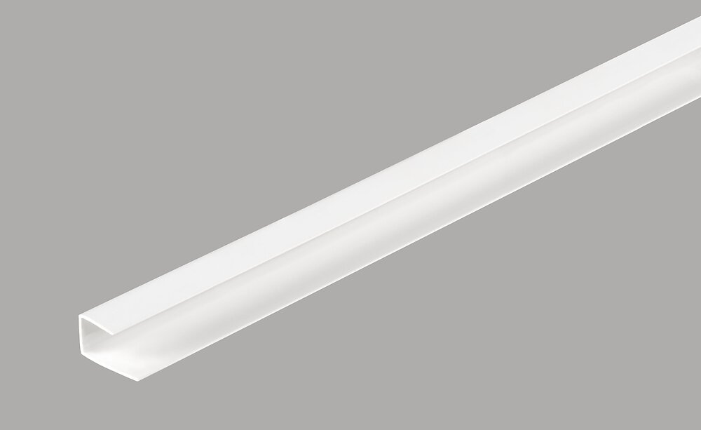 DUMAPLAST - Profil de départ rigide pour lambris PVC blanc 260cm - large
