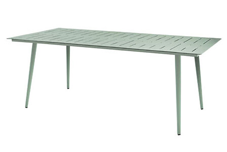 ESS.GREEN Table rectangulaire Inari - Aluminium - Romarin - 200x100x75c ...