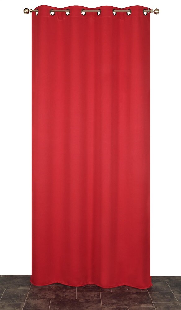 DYLREV - Rideau occultant 140x240cms coloris rouge - large