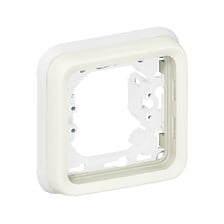 Legrand - Double prise de courant Surface Mosaic Link à 45° précâblée avec  plaque + cadre saillie - blanc : : Bricolage