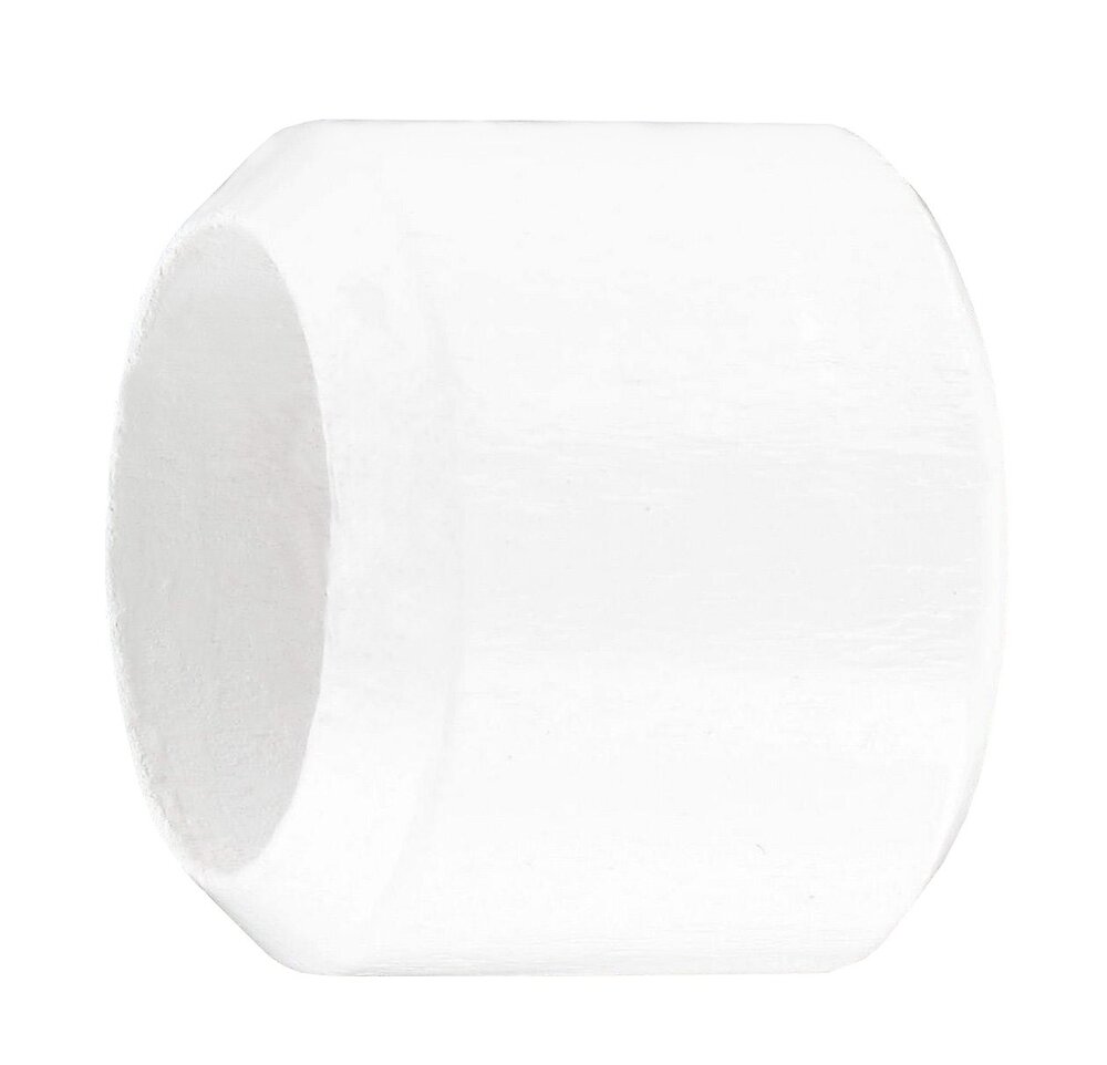 RIDORAIL - 2 embouts bois bouchon pur D20 laqué blanc - large