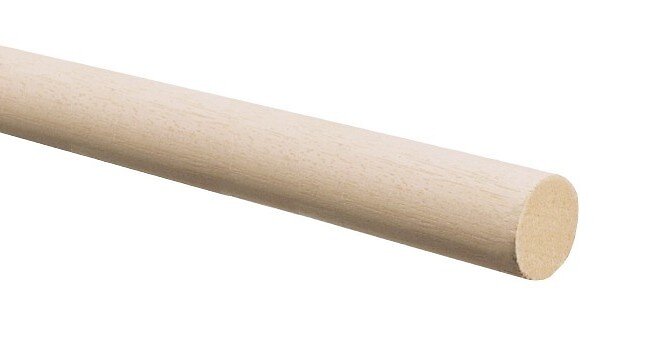 RIDORAIL - 1 barre bois brut D20 150cm - large
