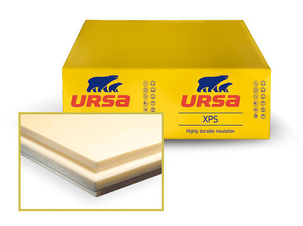 URSA - Panneau polystyrène Xps N W E - 125x60cm ep 80mm - large