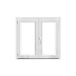QUADROFORM - Fenêtre pvc blanc 2 vantaux ob dte 95x120 - vignette