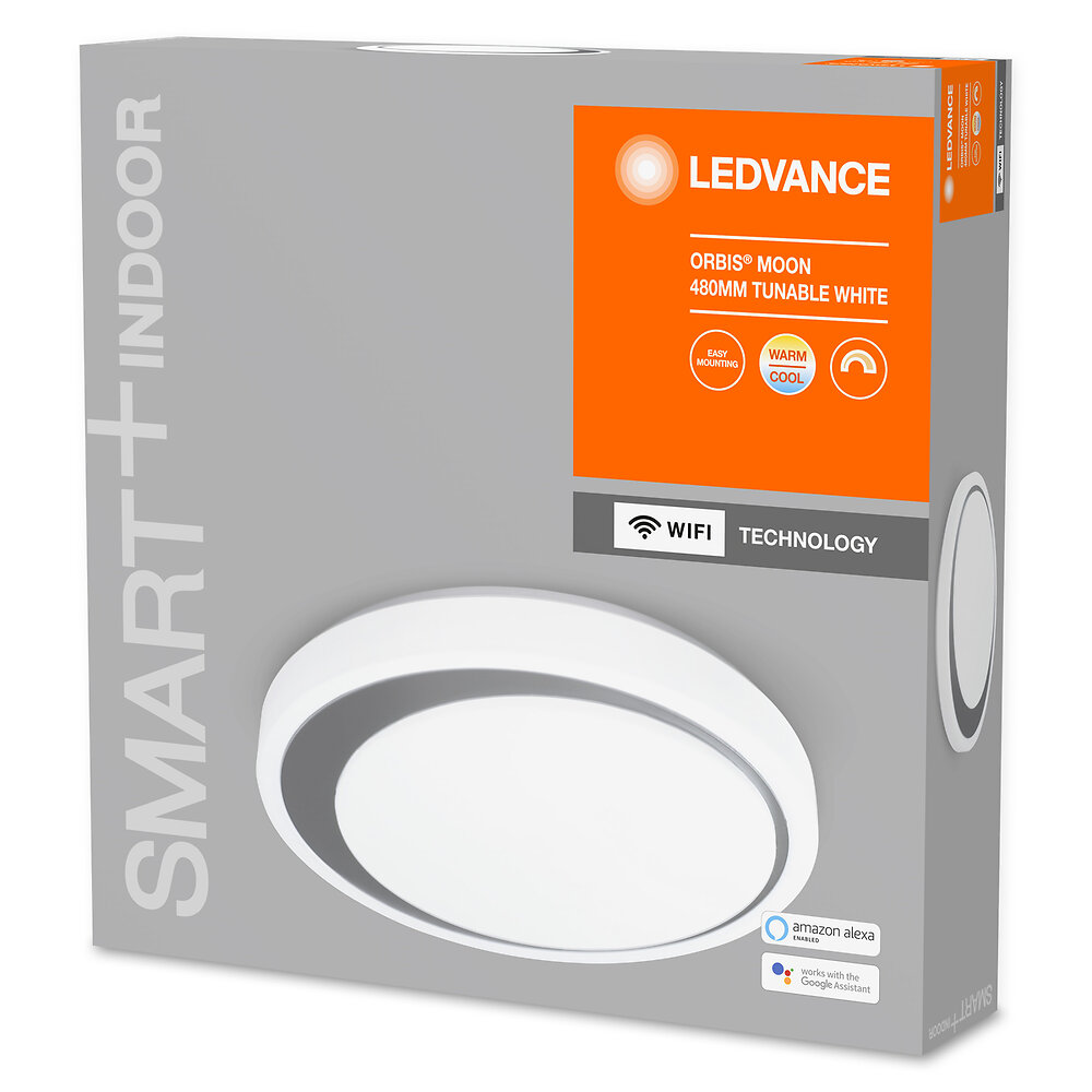 LEDVANCE - Plafonnier blanc WiFi Smart+ Orbis Moon LED - large