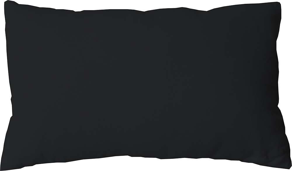 C MA DECO - Coussin non déhoussable 30x50cm coloris noir - large