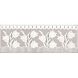 C MA DECO - Rideau fleurs - Blanc - L90cm x Hauteur vendue au metre - vignette