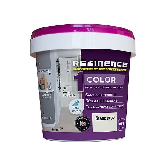 RESINENCE - Résine de rénovation Color Blanc cassé 500ml - large