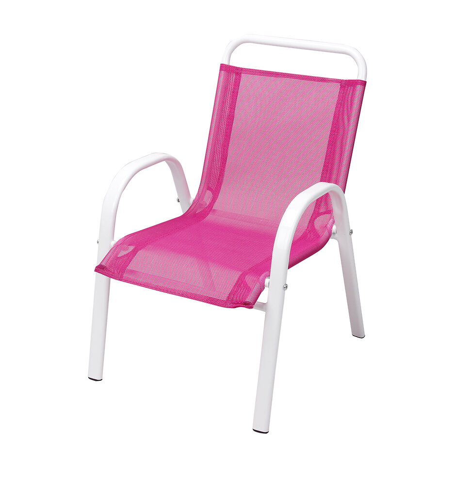 Chaise de jardin enfant rose  Bricomarché