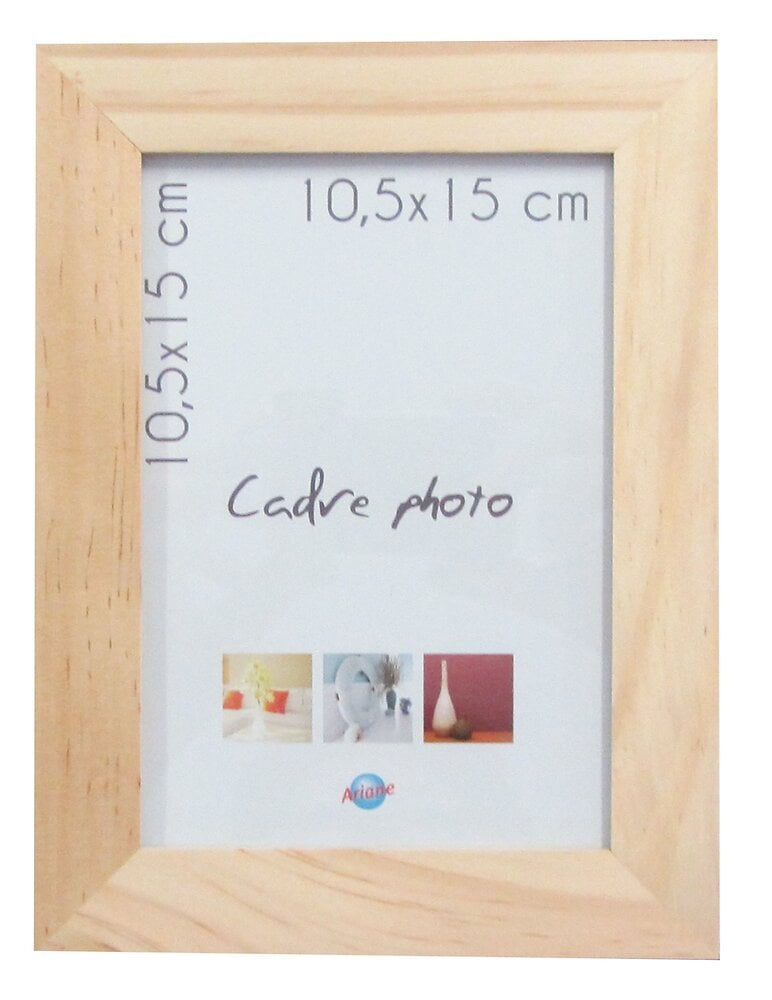 Cadre Photo Collage En Bois Avec Clips - Pour 8 Photos 10x15 Cm, Corde Naturelle, Style Déco Mural