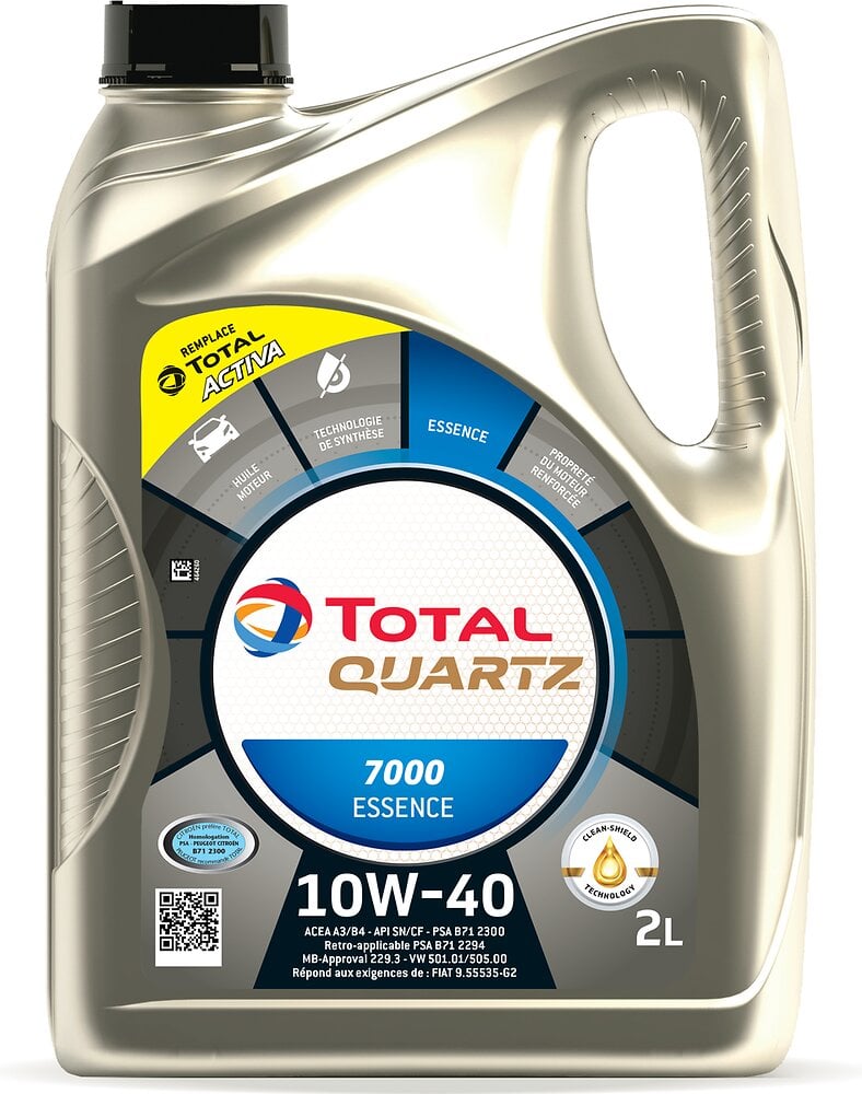 TOTAL - Huile Activa 7000 10W40 Essence 2L TOTAL - large
