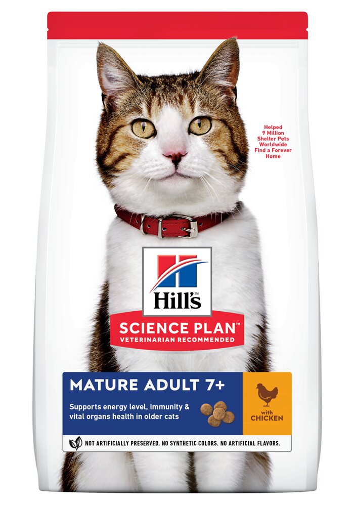 HILLS - Aliment chat Feline Mat7+ Poulet 1.5kg - large