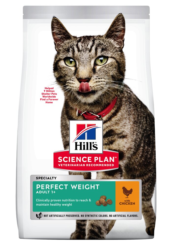 HILLS - Aliment chat Feline Adult Perfect Weight Poulet 1.5kg - large