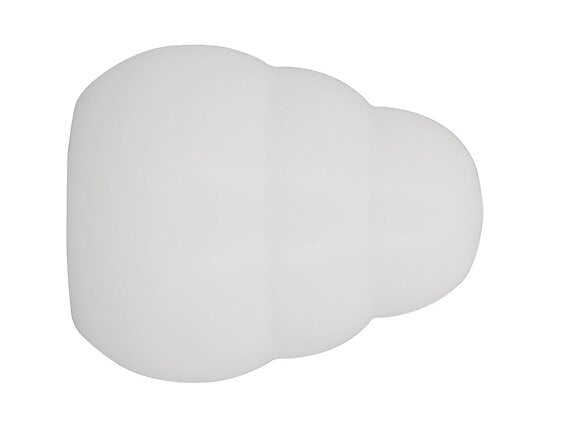 MOBOIS - 2 embouts tringle à rideaux, gradin diamètre 20mm laqué blanc - large