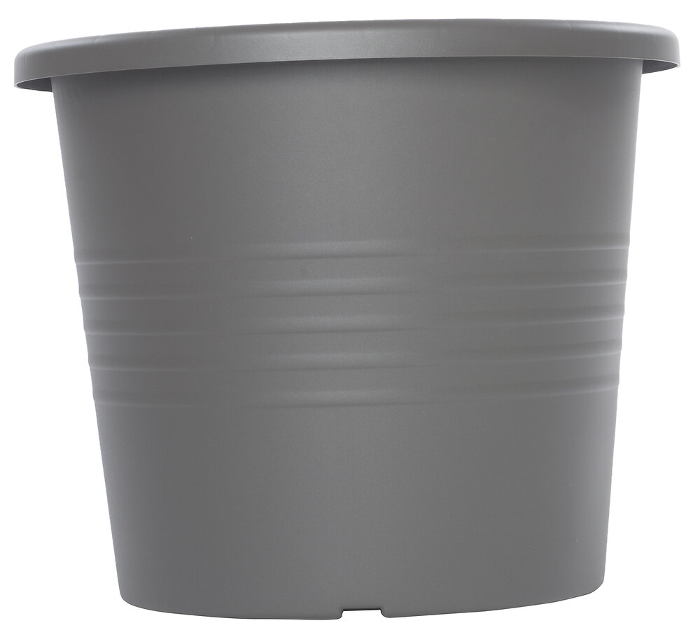Pot Ronda diamètre 29cm hauteur 24cm coloris gris - large