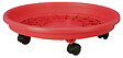 RIVIERA - Soucoupe à roulette diamètre 31cm hauteur 10cm rouge - vignette
