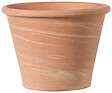 DEROMA - Vase terre cuite Vasum Duo White 37cm, terre rosée - vignette