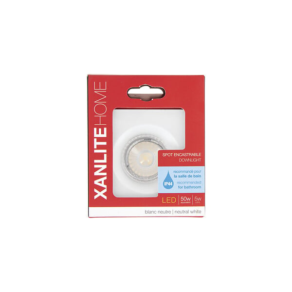 Xanlite - Spot Encastrable LED Intégré - IP65 pour salle de bain