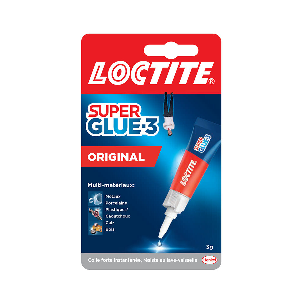 LOCTITE - Colle Cyanoacrylates SG3 Liquide Universal Tube 3g - large