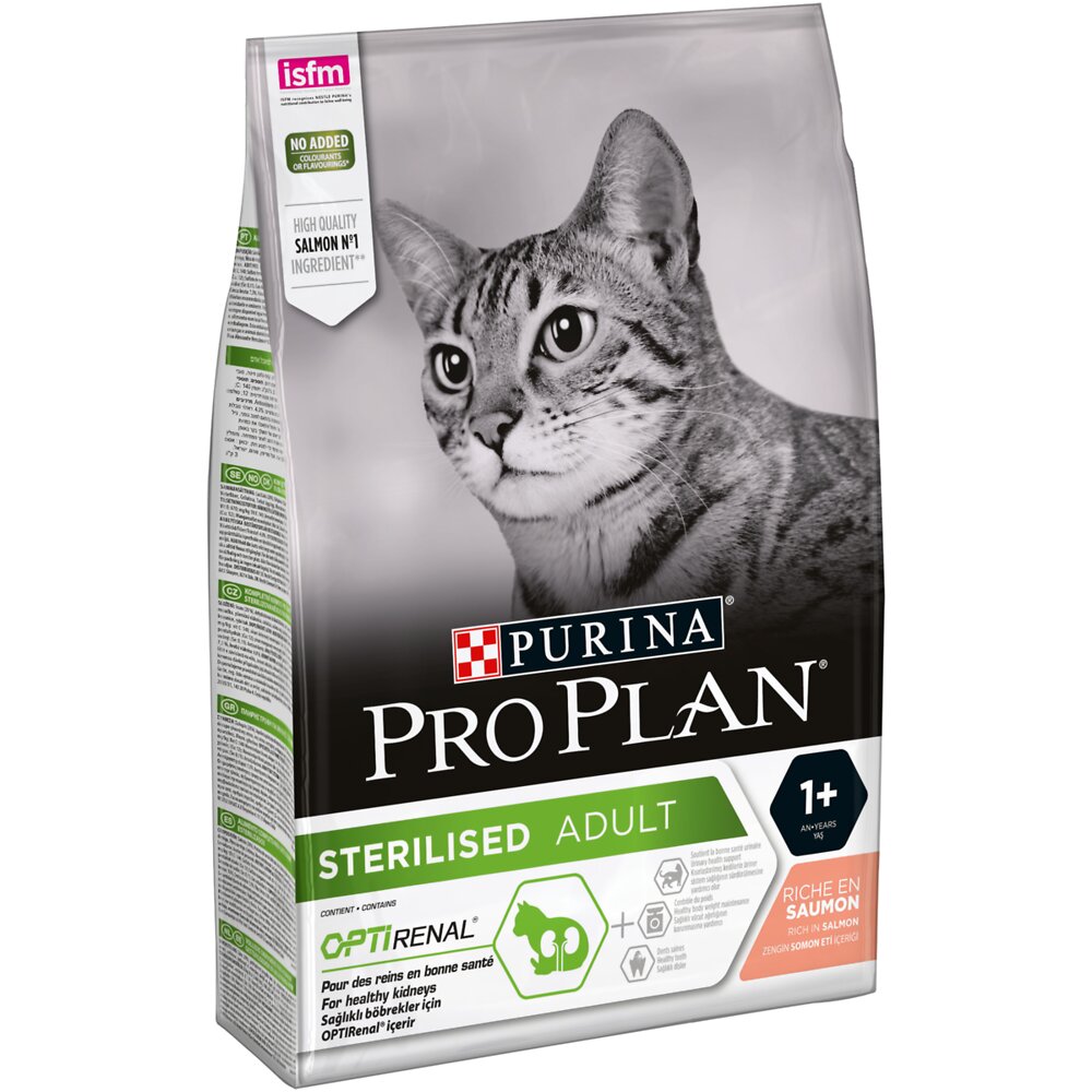 Croquettes Chat Sterilise Adulte Optirenal Riche En Saumon 3kg Bricomarche