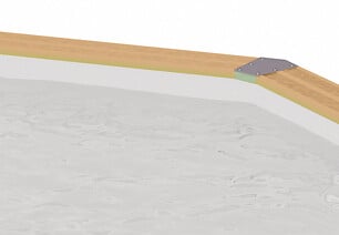 UBBINK PIS - Piscine Océa - Enterrable - Liner Gris - D430xH120cm - large