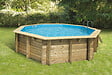 UBBINK PIS - Piscine Océa - Enterrable - Liner Gris - D430xH120cm - vignette