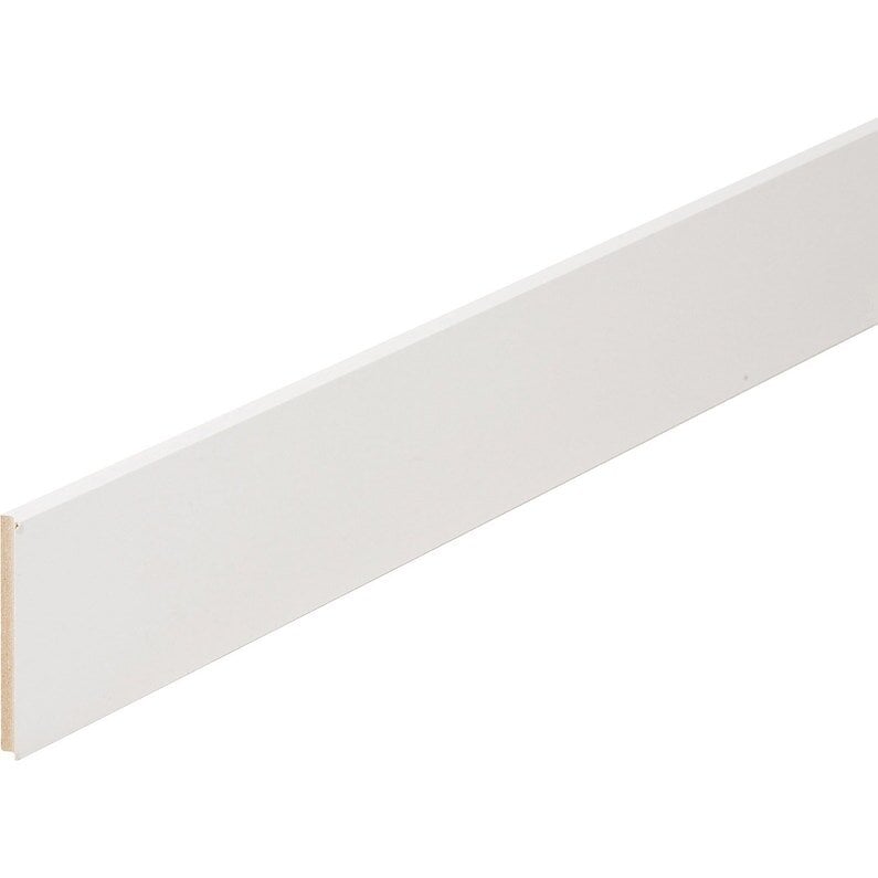 AJ TIMBER - Plinthe bord arrondi revêtu blanc 14x80 2.20m - large