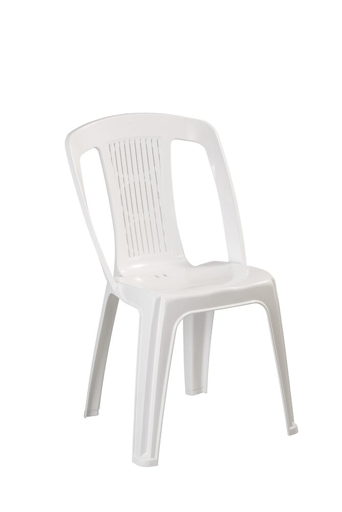 chaise bistrot siena - empilable - blanc
