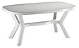 Table ovale blanche 165x95x73cm Antibe - vignette