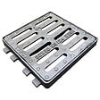 INTERPLAST - Grille + cadre en fonte C250 pour regard 300x300mm - vignette