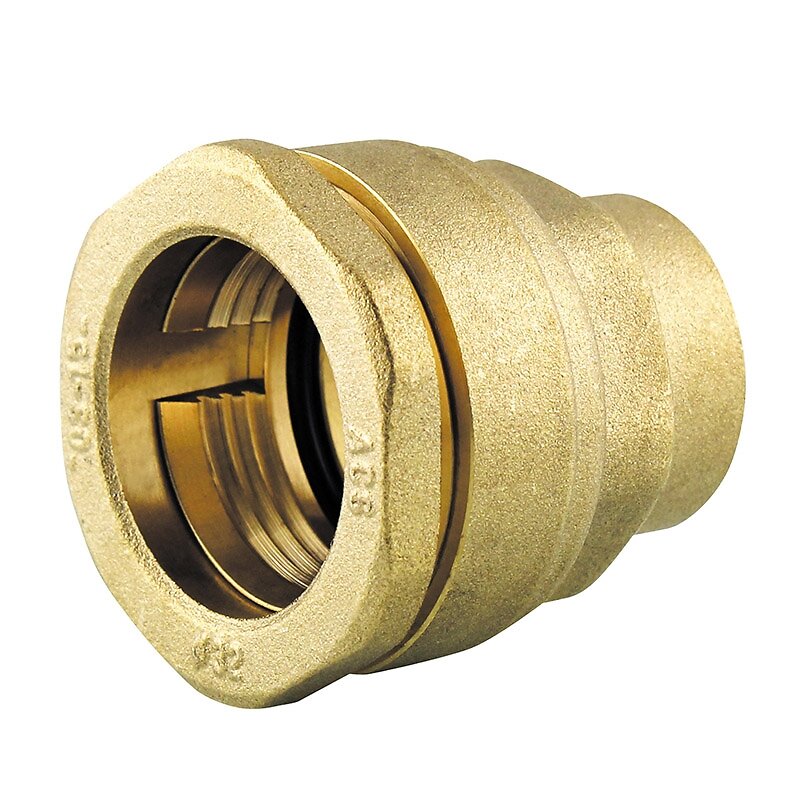 Raccord droit laiton pour pompe Mâle 1'1/2 - 40 AROZ | Leroy Merlin