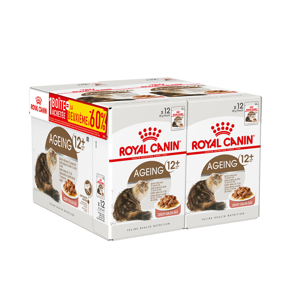 ROYALCANIN - Aliment chat AGEING12+ BOUCHEES EN SAUCE CHAT SENIOR PLUS DE 12 ANS - large
