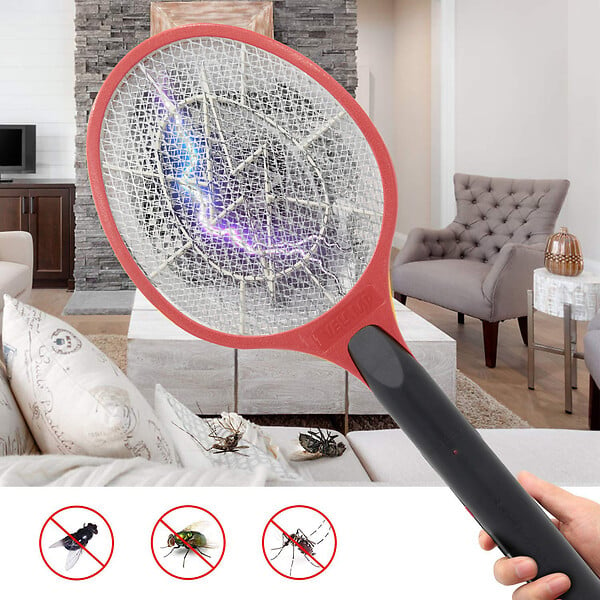 SMASH: Raquette électrique anti-moustique à piles