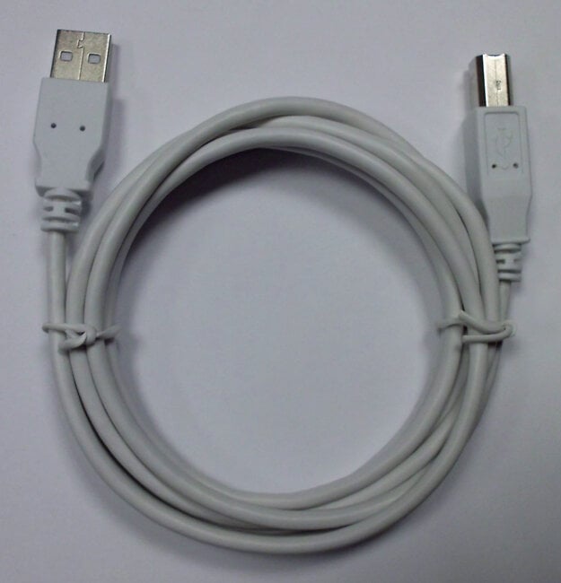 MC KENZIE - Câble USB A mâle/B mâle USB 2.0 1,8 m - blanc - large