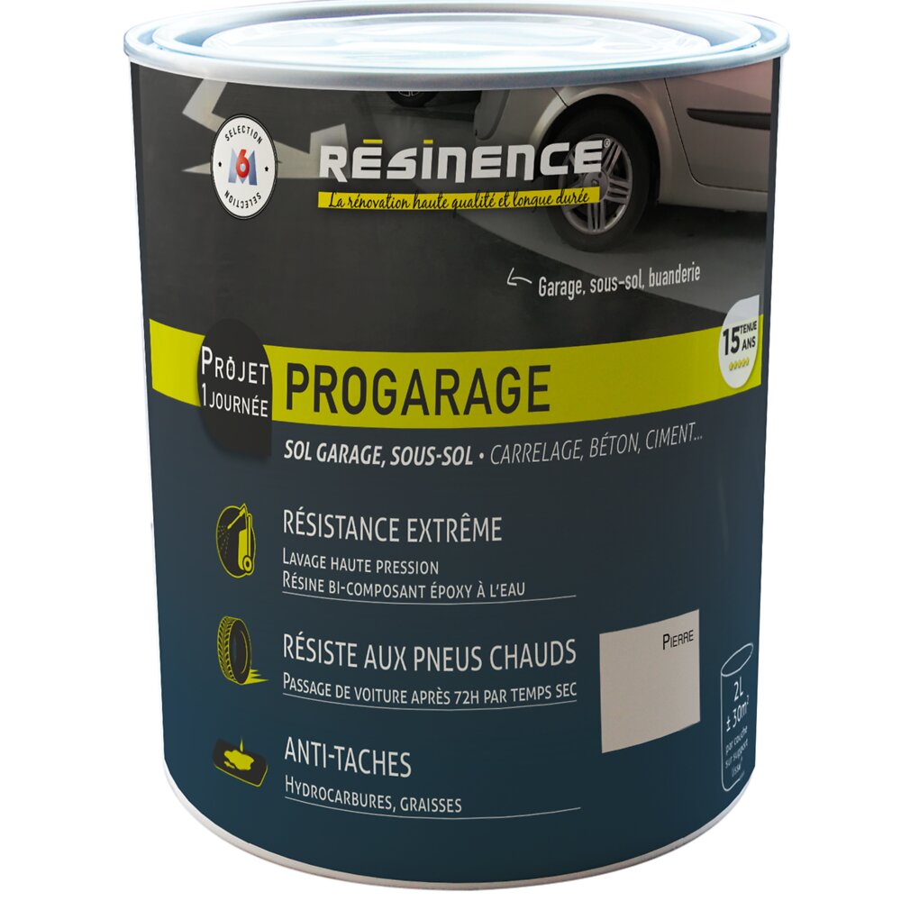 RESINENCE - Résine sol ProGarage - Pierre - 2L - large