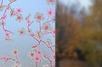 VENILIA - film vitrostatique cherry flower au metre - vignette