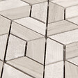 MAT INTER - Feuille 300x300 hexa coupe 50x8mm marbre wooden beige/gris pmr - vignette
