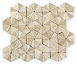 MAT INTER - Feuille 250x300 hexa eclate 80x8mm marbre wooden beige/gris pmr - vignette