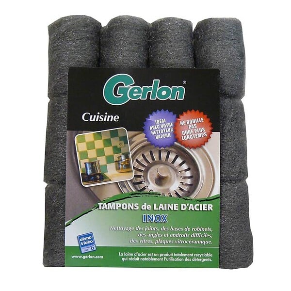 Lot 12 Tampons De Laine D'acier Gerlon | Castorama