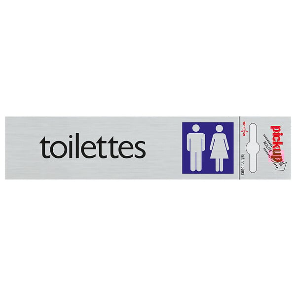 PICKUP - Route Alu 165x44mm Toilettes dames-hommes - large