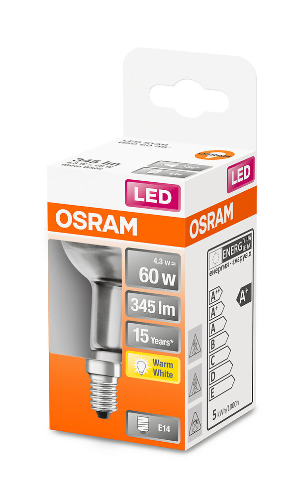 OSRAM - LED STAR R50 60 36 degrés 4.3 W/2700K E14 - large