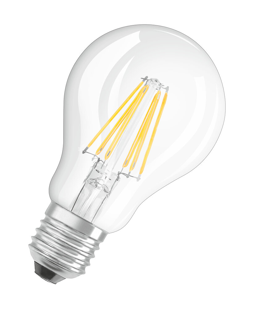 OSRAM - Ampoule LED Standard claire filament variable 6,5W=60W E27 chaud - large