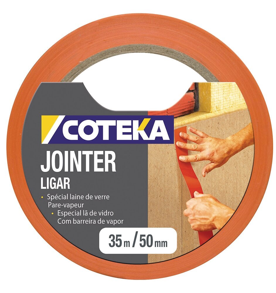 COTEKA - Adhésif pare vapeur orange 35mx50mm - large