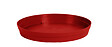 EDA - Soucoupe ronde Toscane d.28cm rouge pour pots ronds - vignette