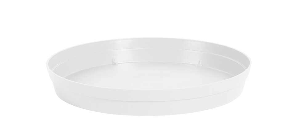 EDA - Soucoupe ronde Toscane d.40cm blanc pour pots ronds - large