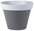 EDA - Pot rond Style d.40cm 23L gris galet et gris béton - vignette