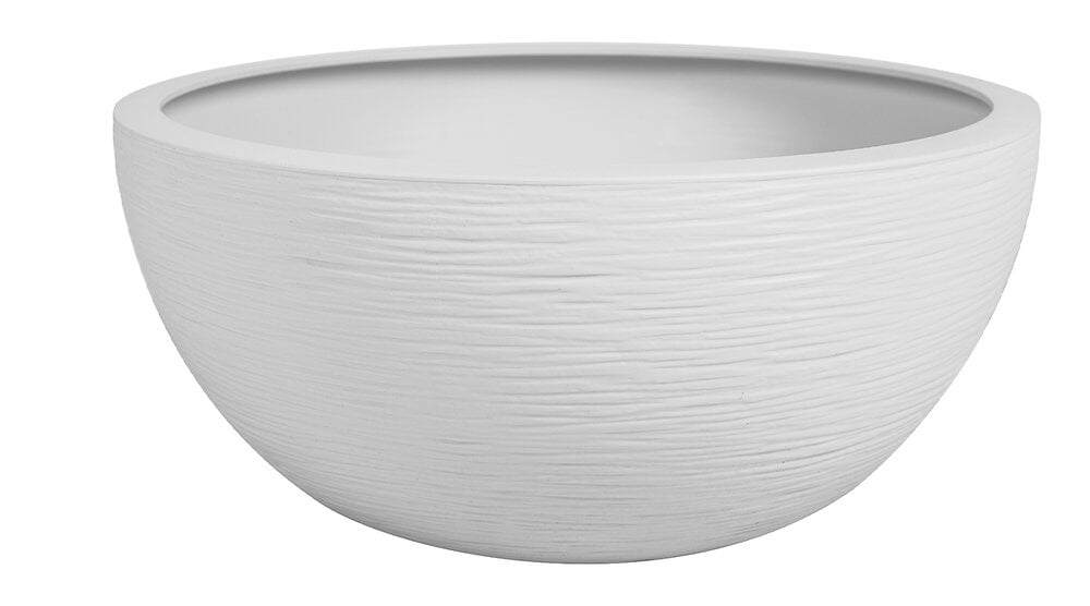 EDA - Vasque ronde Graphit Up d.30cm 5.5L blanc cérusé - large