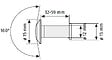 ABUS - Microviseur Chrome 160° Diamètre 12mm 39-64mm - vignette